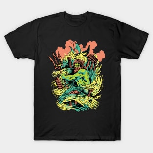 Wrath of Poseidon | Mighty God of the Seas | MythoComix T-Shirt